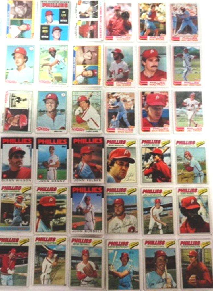 Baseball Cards: Topps 70's, 80's Philadelphia Phillies, HOF Mike Schmidt, Steve Carlton