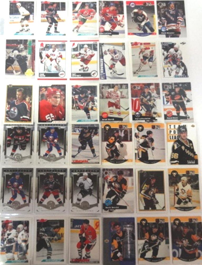 Hockey Cards: Pro Set, Upper Deck, Score, Bowman, 80's, 90's, 2000's HOF Mario Lemieux, Bryan Trottier, Mark Messier, Dale Howerchuck, Kevin Low, Pat LaFontaine