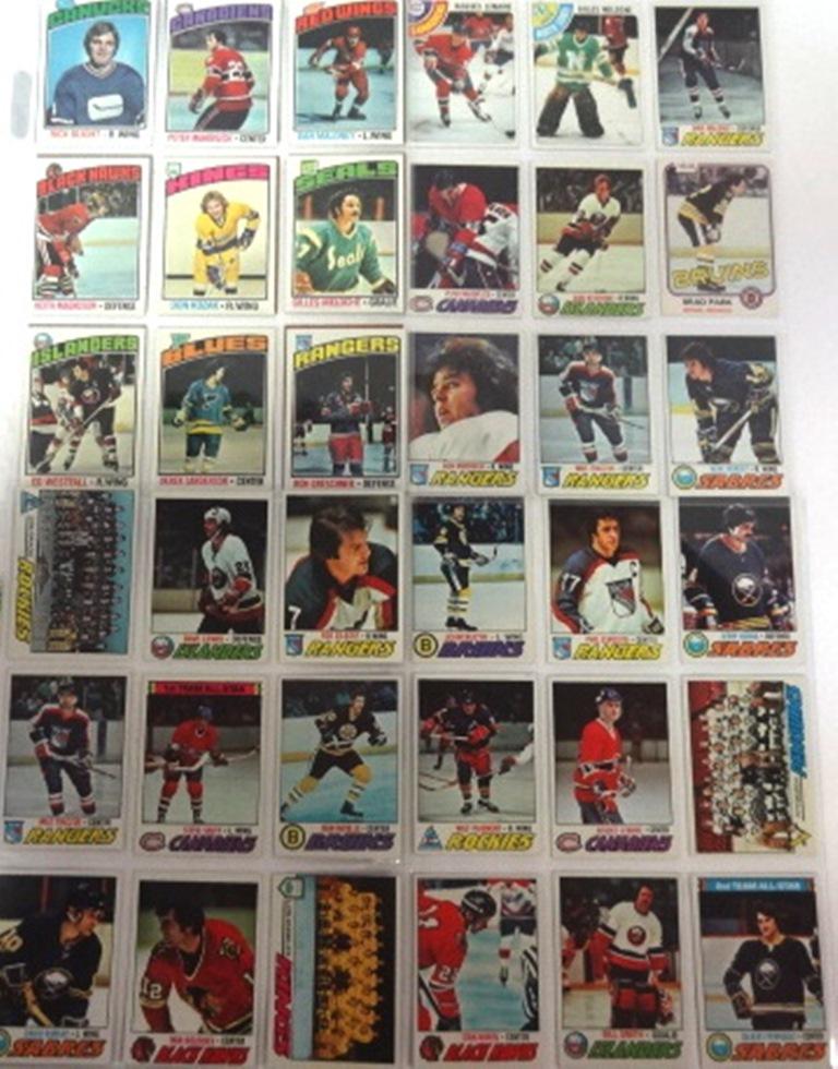 Hockey Cards: Topps 70's HOF Jacque Lemaire, Phil Esposito, Stan Mikita, Rod Gilbert