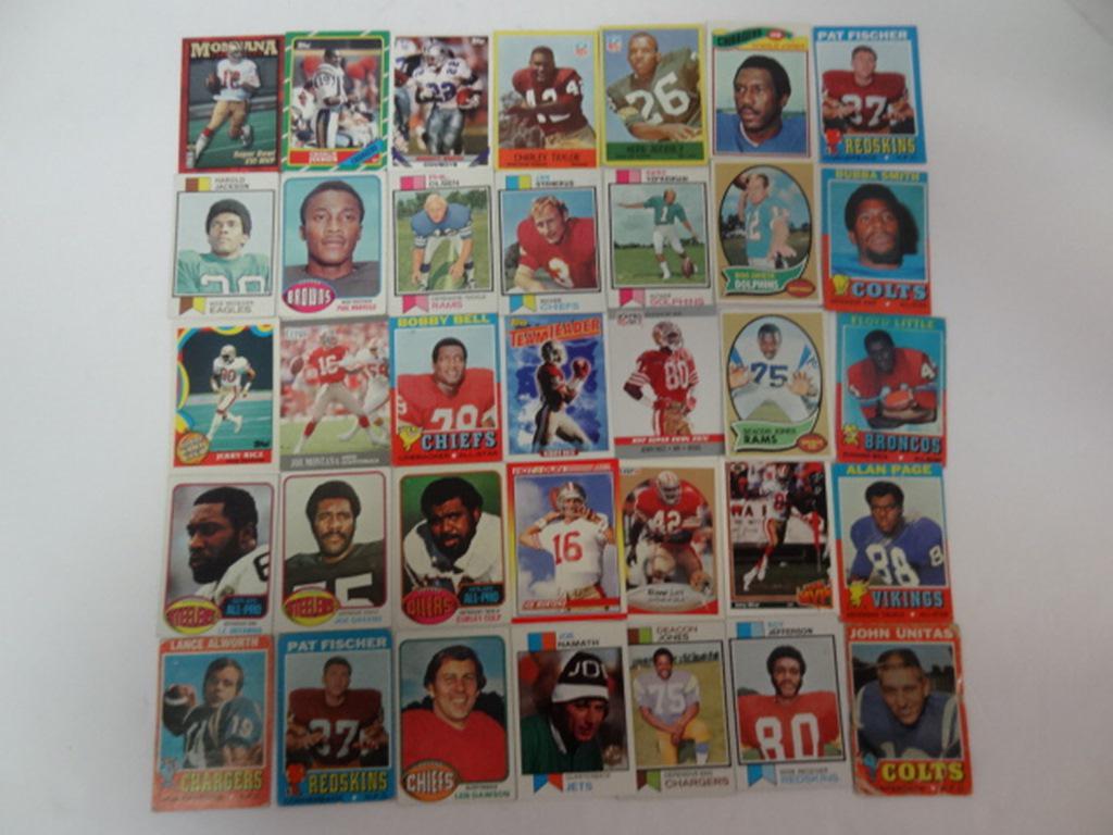 Football Cards: Mostly Topps HOF Emmit Smith, Joe Montana, Jerry Rice, many more