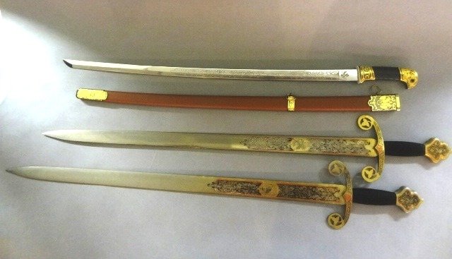 Three Swords: Three Swords one made in China, Two Toledo 40" longest