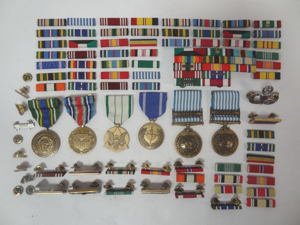 Military Bars and Badges: Group of Military Bars and Badges 1 to 3"