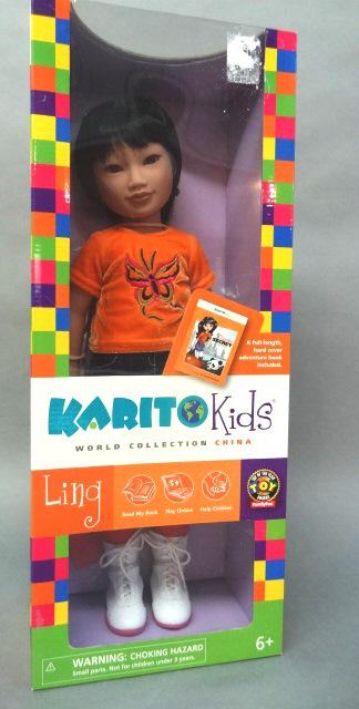 Karito Kids by Ling: Doll & book -mint in box, Her Mind & heart, 22" x 6"