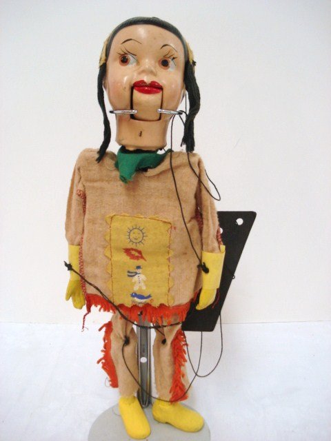 Howdy Doody Puppet Princess: Howdy Doody composition puppet of Princess Summer Fall Winter Spring 14 1/2"