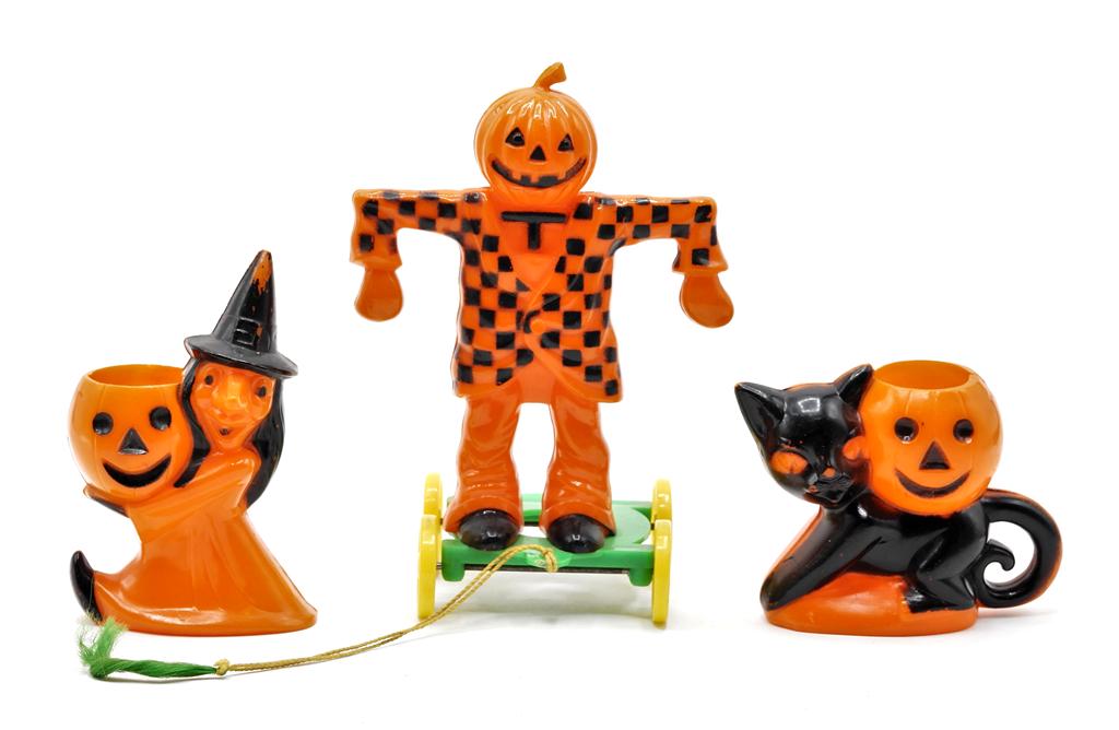 Three Vintage Halloween Candy Containers (1 of 2)