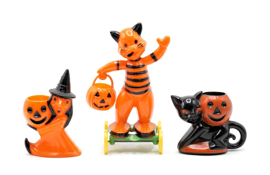 Three Vintage Halloween Candy Containers (1 of 2)