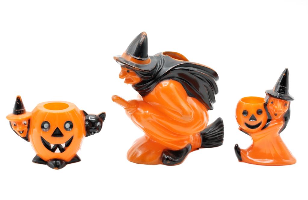 Three Vintage Witch Candy Containers (1 of 2)