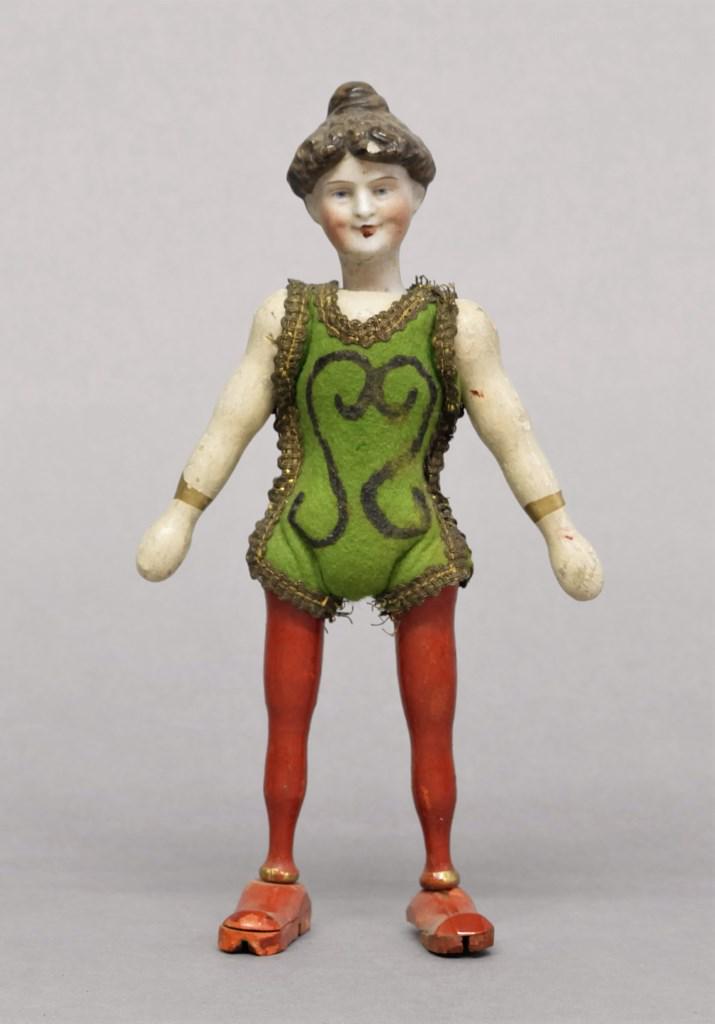 Schoenhut Circus Bisque Head Female Acrobat (1 of 4)