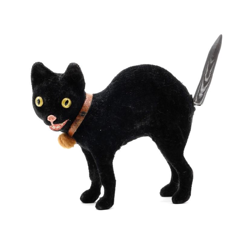 Antique Fuzzy Cat Candy Container (1 of 5)