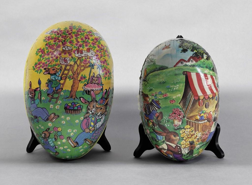 Two Large Easter Egg Candy Containers (1 of 2)