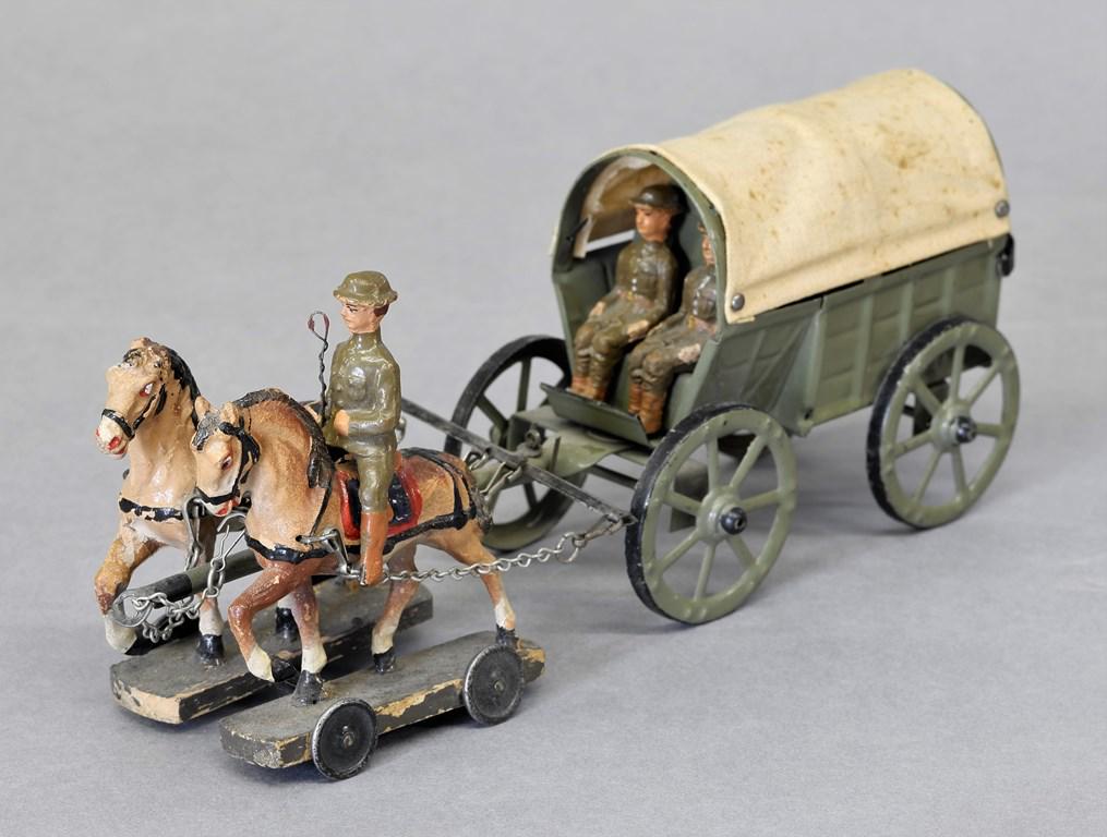 Lineol Doughboy Horse Drawn Supply Wagon (1 of 5)