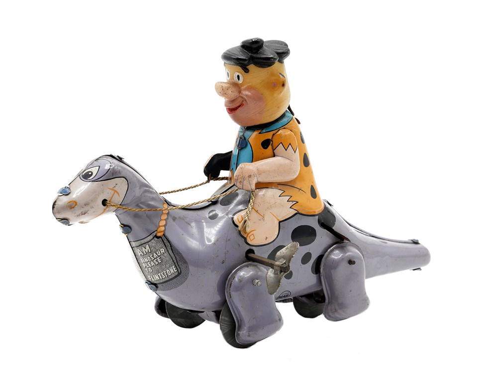 Linemar Fred Riding Dino Windup Toy (1 of 2)