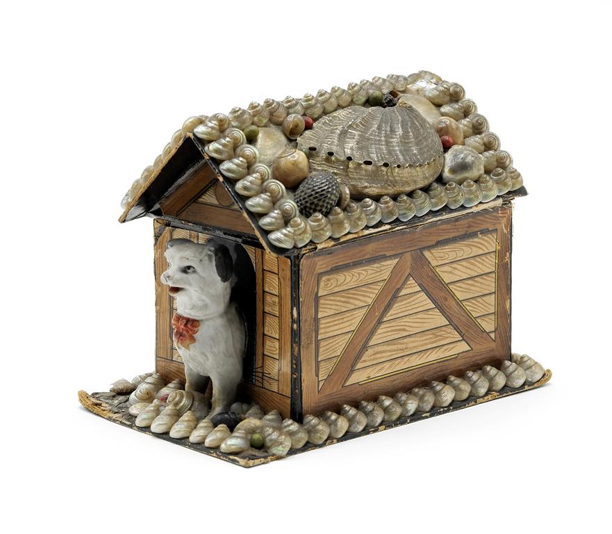 Antique Dog & Doghouse Candy Container (1 of 3)