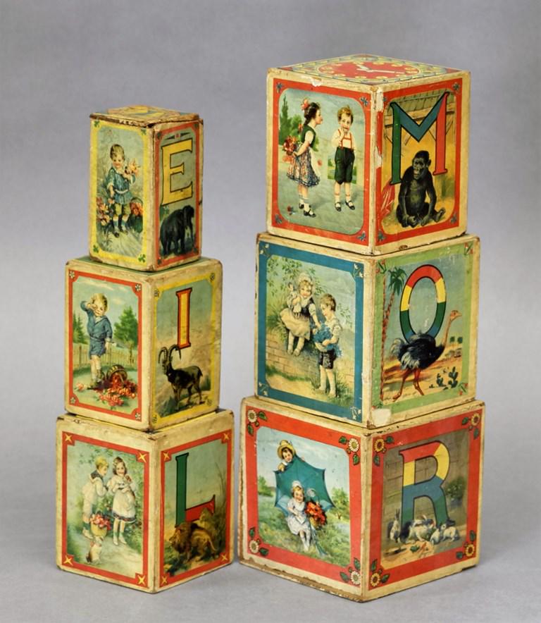 Six German Alphabet Blocks (1 of 2)