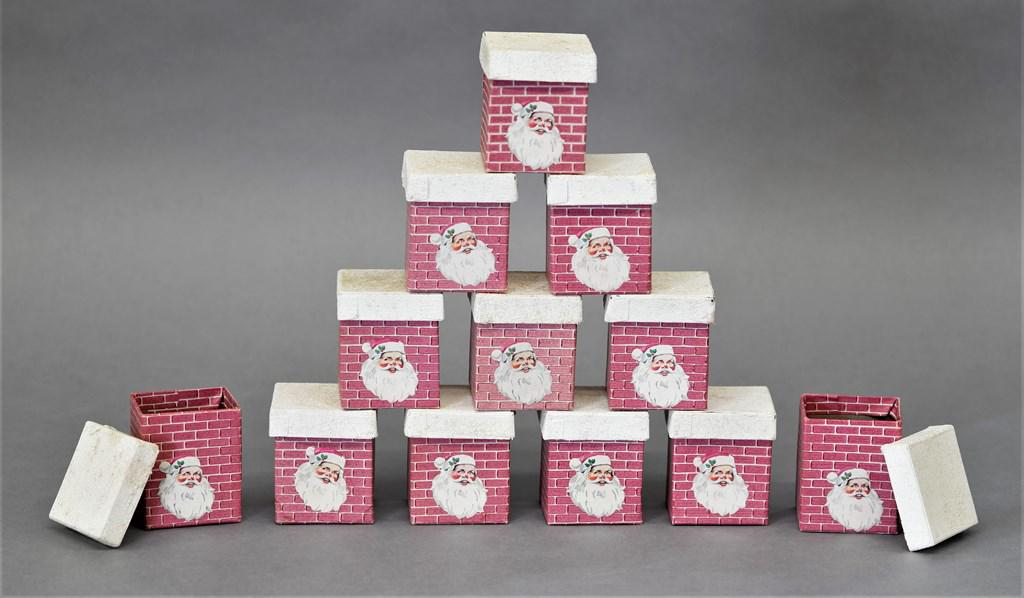 Twelve Vintage Santa Chimney Candy Containers (1 of 1)
