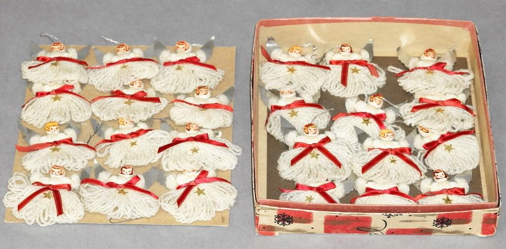 24 Vintage Xmas Angel Ornaments (1 of 1)