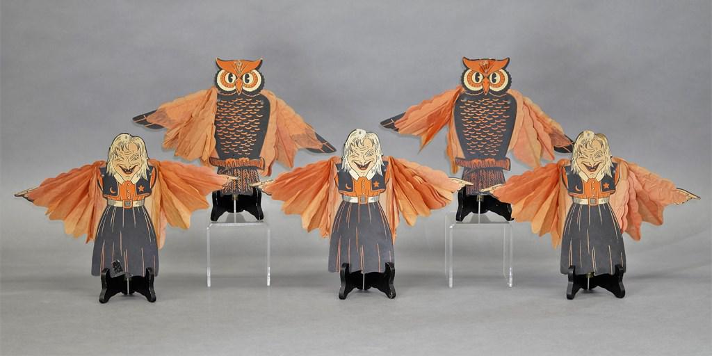 Five Vintage Halloween Die-Cuts (1 of 1)