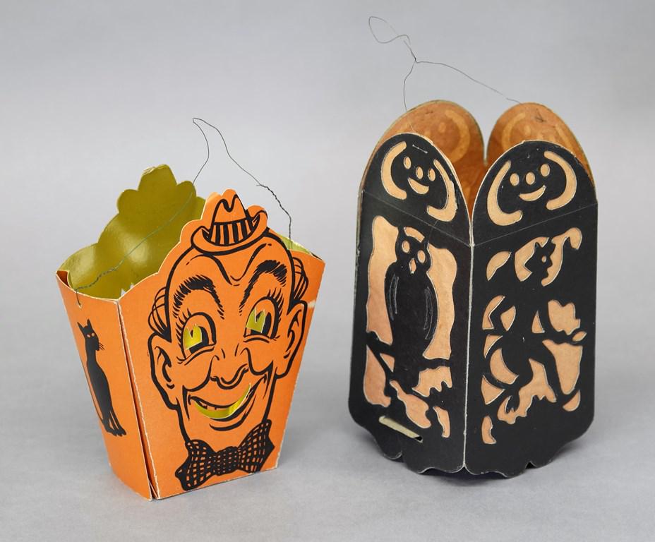Two Halloween Lanterns / Candy Containers (1 of 2)