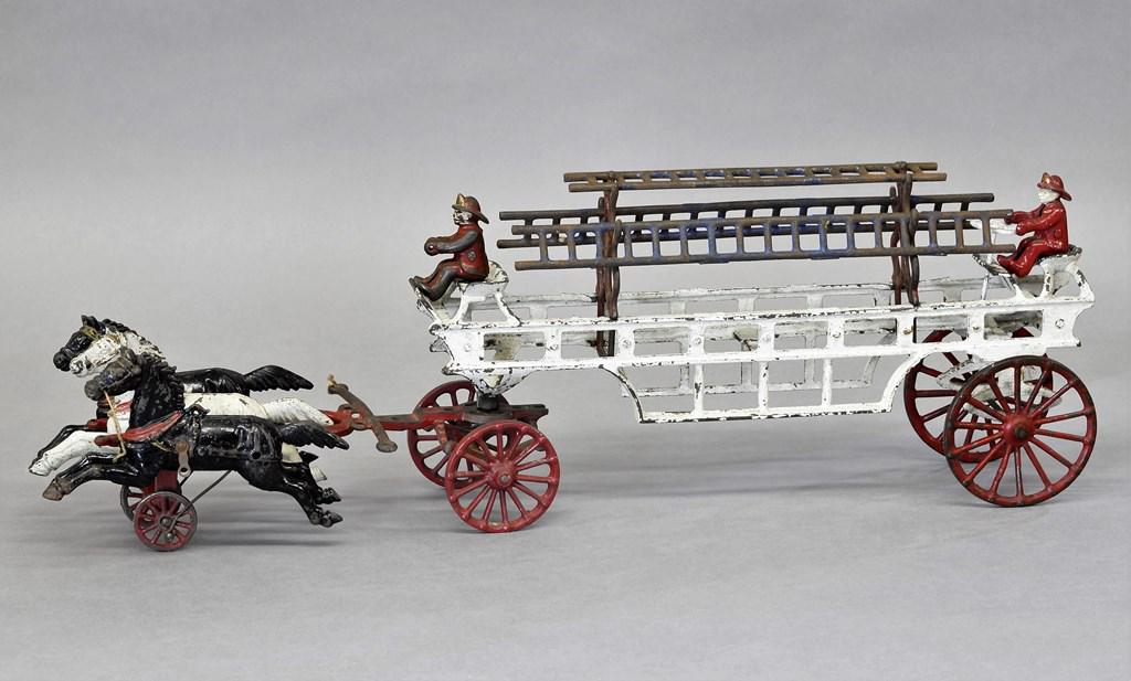 Dent Cast Iron Horse Drawn Ladder Wagon (1 of 7)