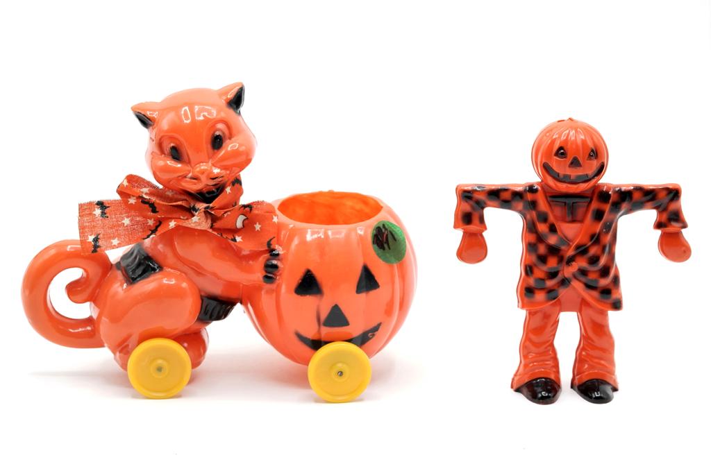 Two Vintage Halloween Candy Containers (1 of 1)