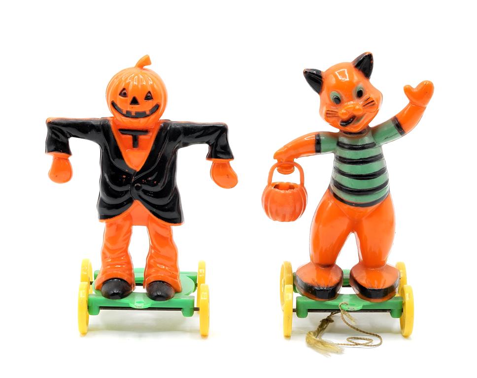 Two Vintage Halloween Candy Containers (1 of 2)