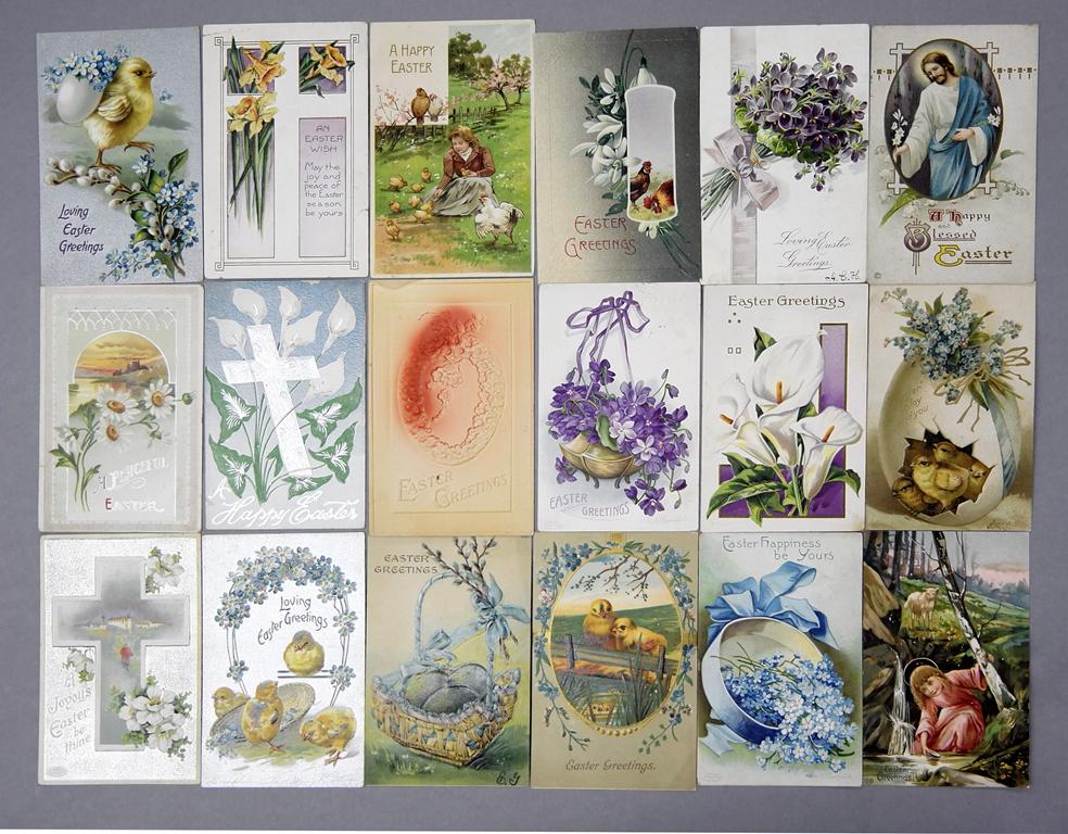 32 Antique Easter Postcards (1 of 2)