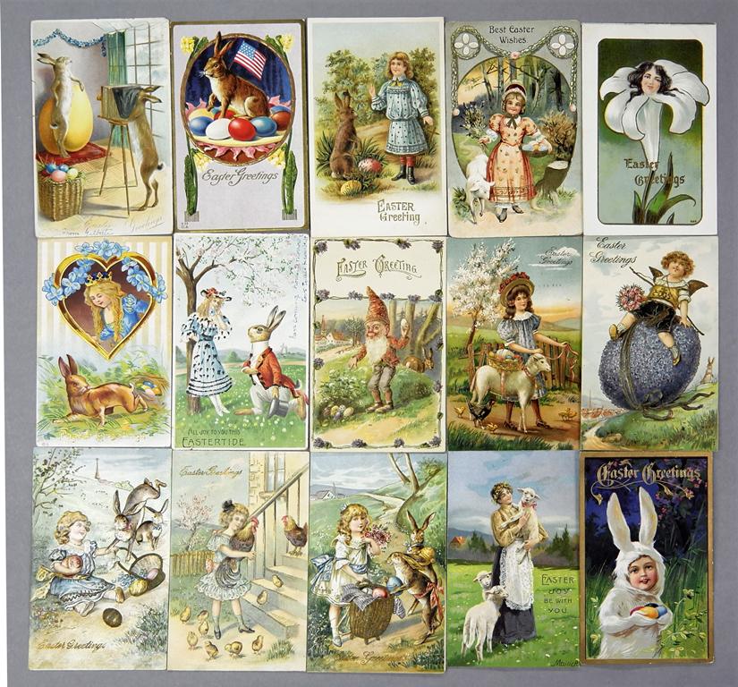 50 Antique Easter Postcards (1 of 3)