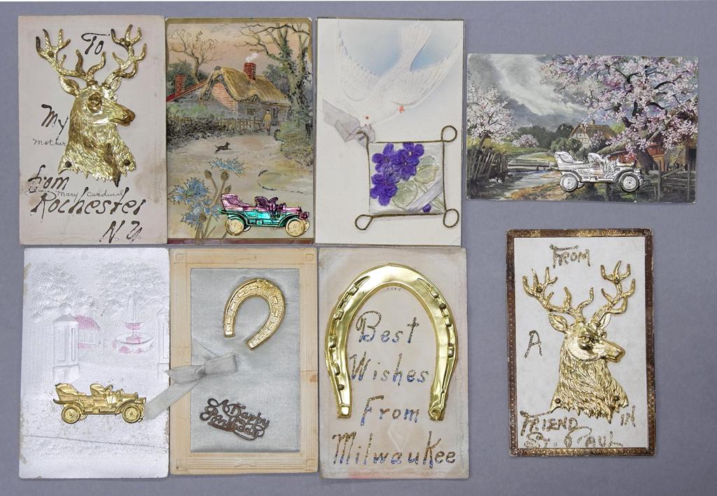 7 Ormolu Decorated Postcards & Other (1 of 1)