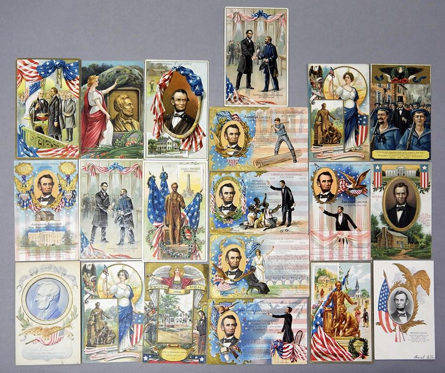 28 Antique Abraham Lincoln Postcards (1 of 2)
