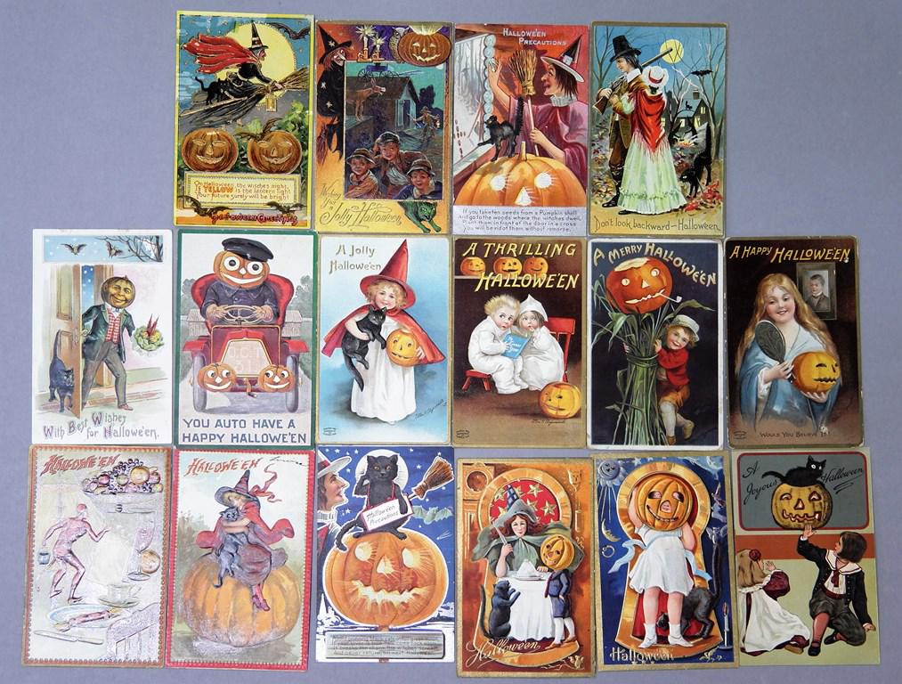 16 Antique Halloween Postcards (1 of 1)