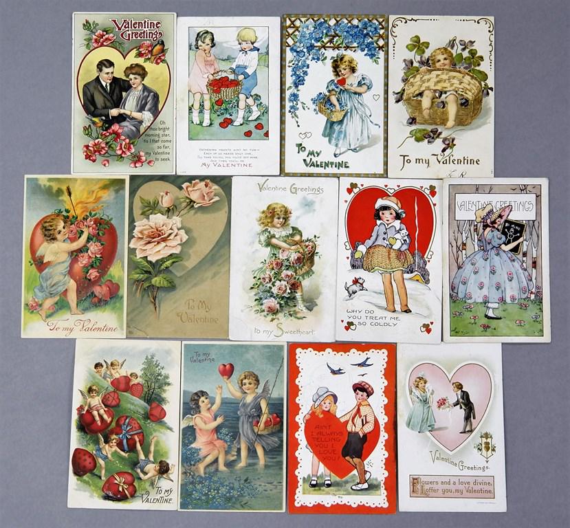 29 Valentine Postcards & Die-Cut Cards (1 of 3)
