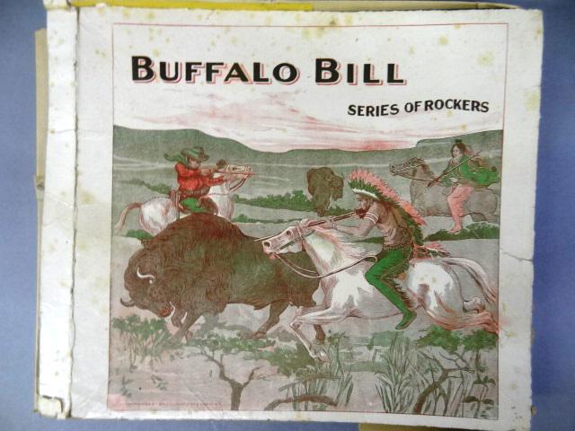Buffalo Bill Series Of Rockers, Printed in Germany: 6 Dye Cut Rockers stand and rock in original box. Fabulous