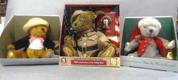 Two Merry Thought Bears & Teddy Roosevelt Bear (1 of 9)