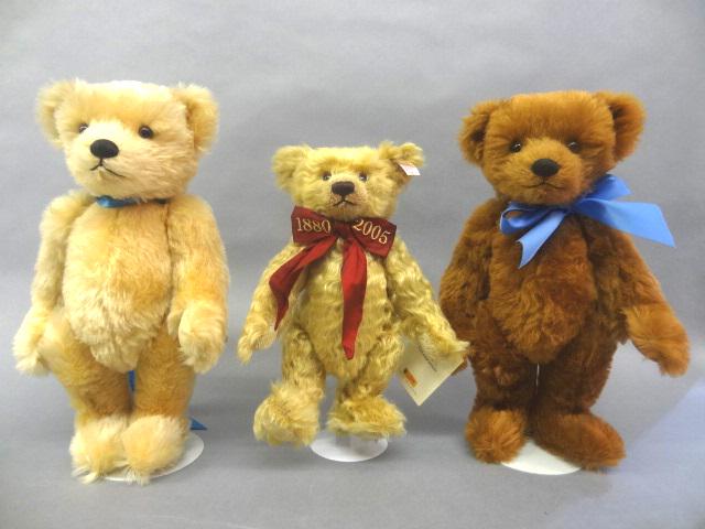 Pair of Bev Wright Bears and a Steiff Bear (1 of 6)