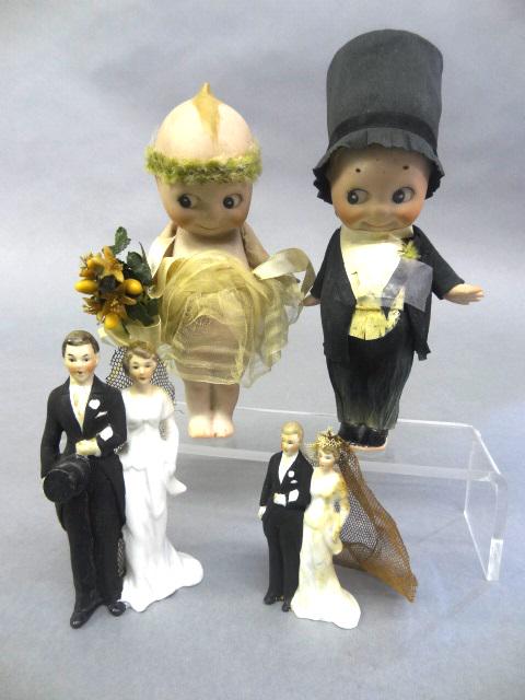 Two Bisque Kewpie Dolls, Bridal Party and Two Bisque (1 of 4)
