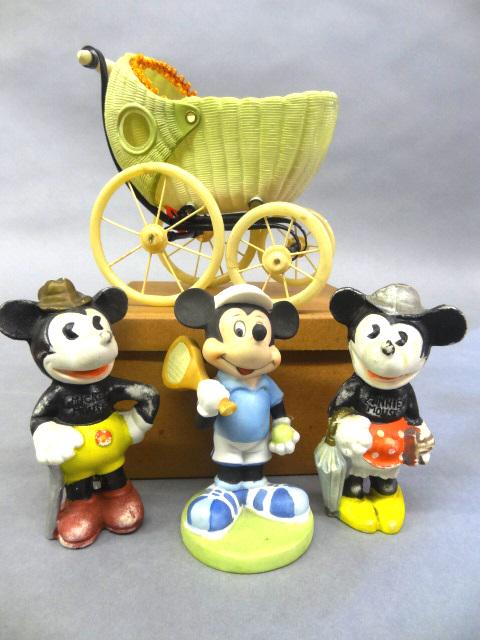 Bisque Disney Figures and Celluloid Carriage (1 of 4)