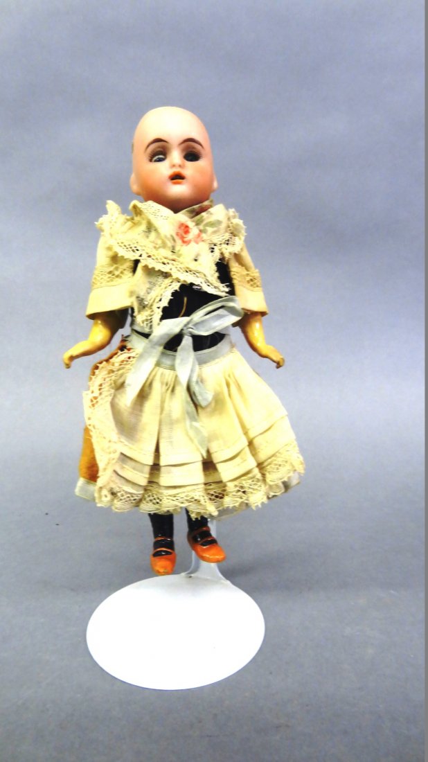 K * R Bisque Headed Doll on Compo Body (1 of 8)