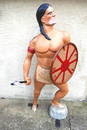 87"H Indian Warrior Statue