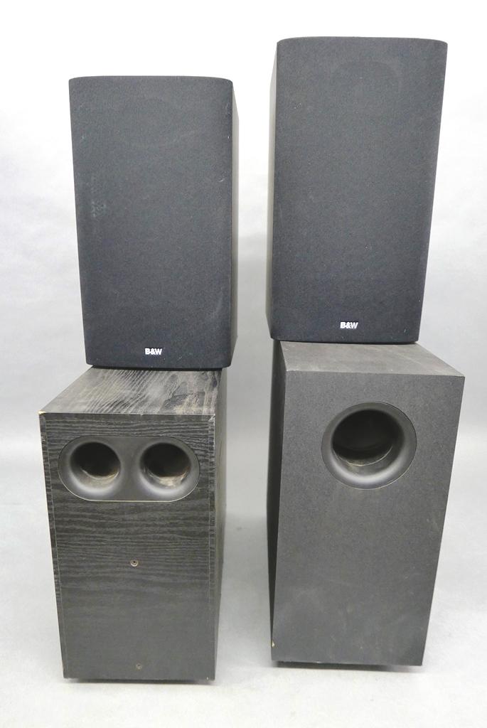 Pair B&W Speakers & Boston Subwoofers: Pair of B&W [Bowers and Wilkens] DM601 S3 shelf speakers, Boston Subsat 6 subwoofer and Boston Subsat Series 2 subwoofer, this are fresh from the estate of the original owner and appear to have been w