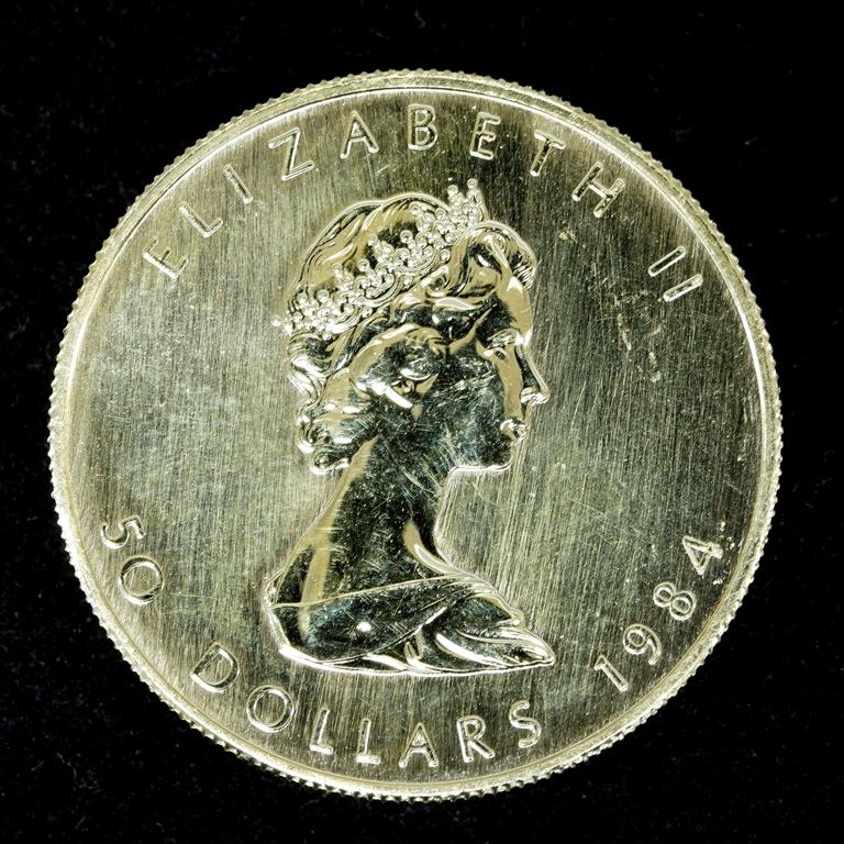 1984 Canada 50 Dollars Gold Coin Maple Leaf: 1984 Canada 50 Dollars Gold Coin Maple Leaf