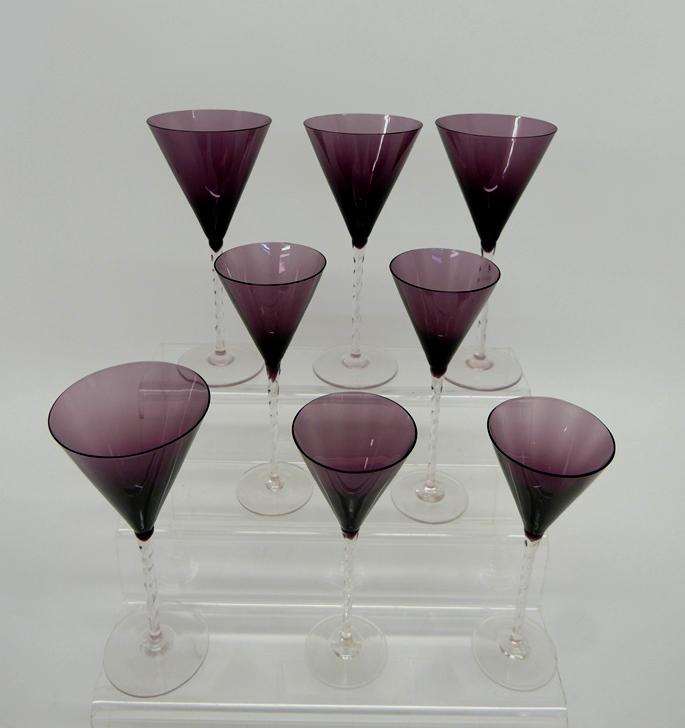 Liquor Cabinet Glasses & Accessories: Vintage traveling bar set with four tumblers, shot glass, mixing spoon, opener and Whiskey Sour mix 16"H, 13"W, 6"D, Godinger Italian figural Bacchus cork screw, vintage Danish silver-plate duck form