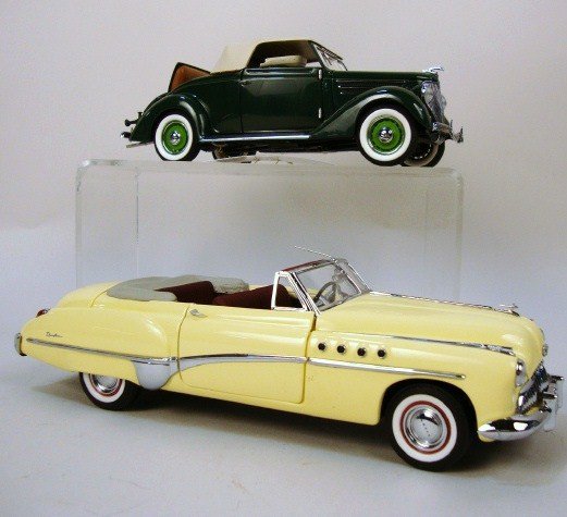 Two Franklin Mint Models: Two Franklin Mint Models 1949 Buick Convertible & 1936 Ford Convertible