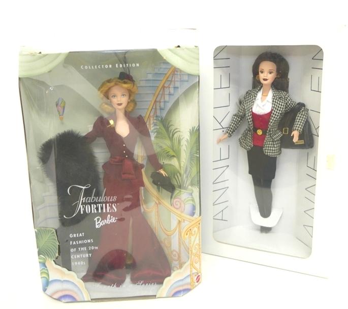 Mattel Two Barbie's Ann Klein: Two Barbie's Ann Klein Limited Edition, Fabulous Forties City in Series OB 14.5"T 8"W 3"D