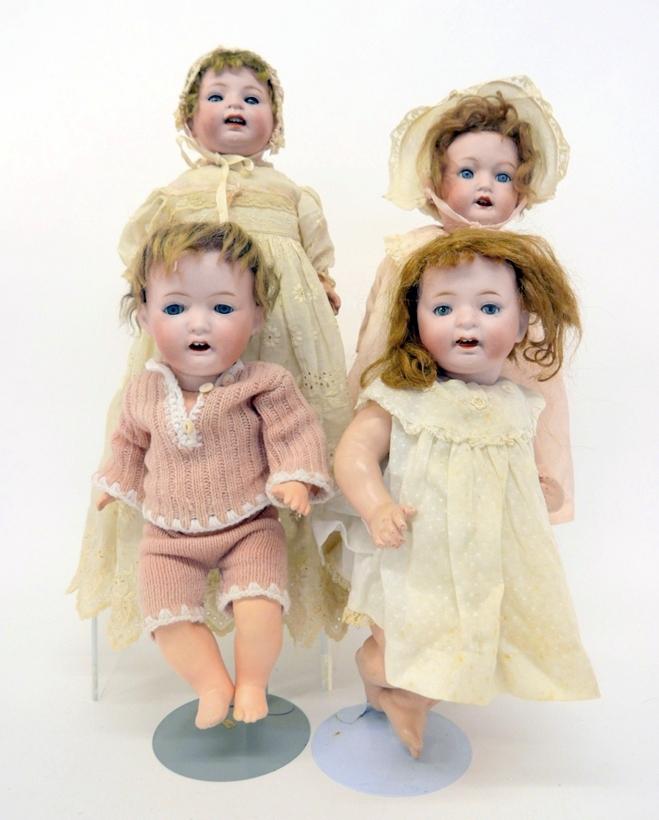 Nippon Doll Grouping  4 Dolls (1 of 5)