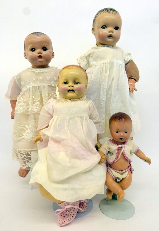 Four Composition Dolls (1 of 5)