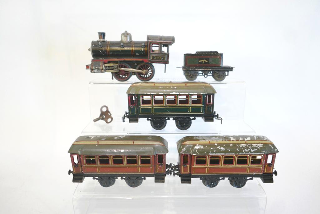 Locomotive, Tender, 3 Passenger Cars (1 of 3)