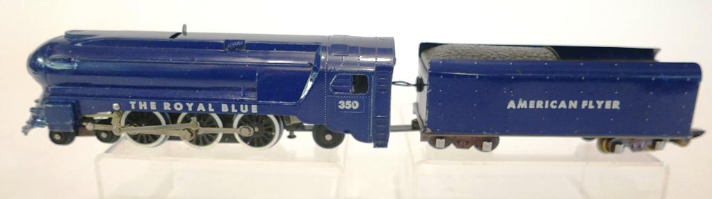 American Flyer S Gauge Royal Blue Locomotive, Tender (1 of 3)