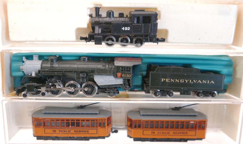 N Gauge Locomotives and Trolley (1 of 1)