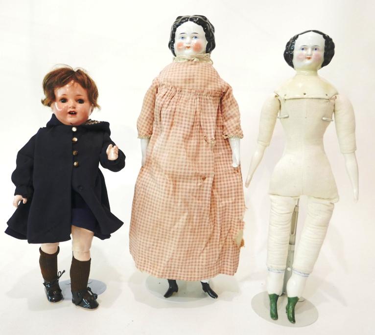 Two China Head Dolls & others (1 of 2)