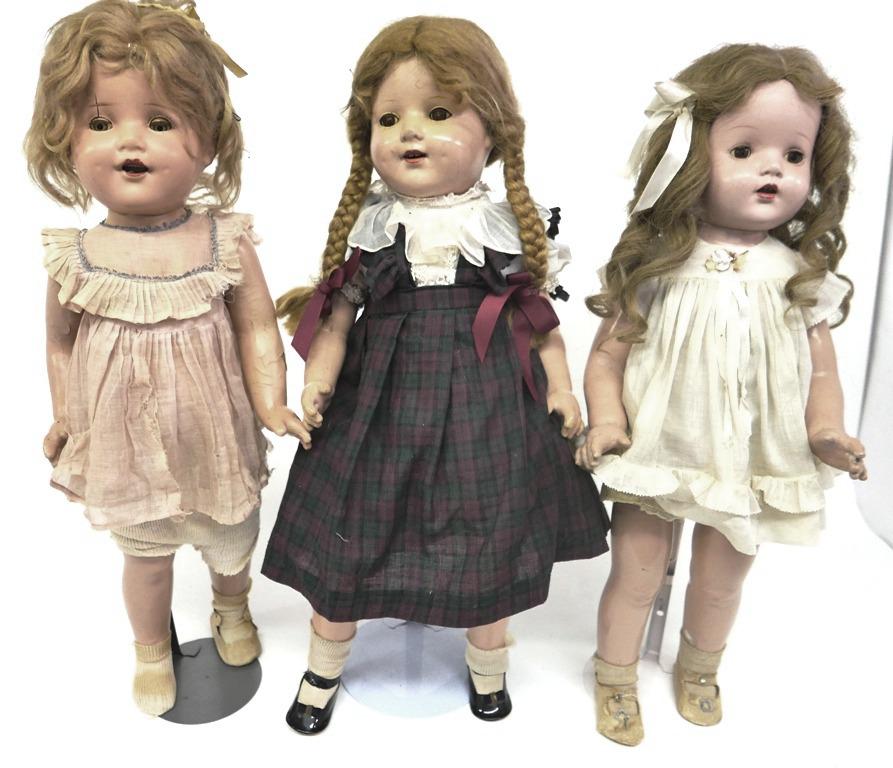 Three Composition Dolls (1 of 7)